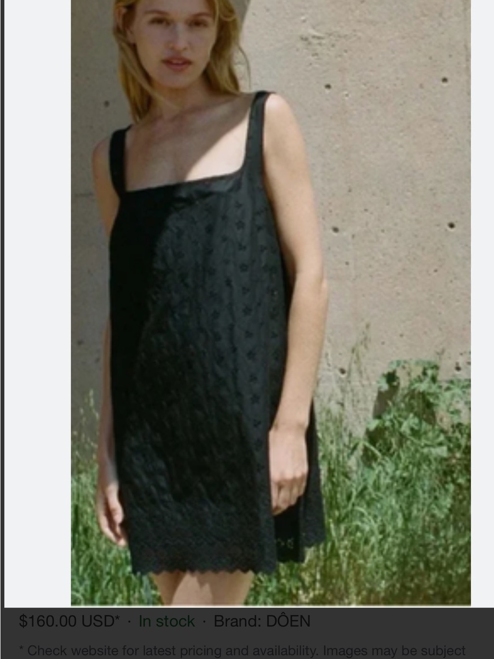 Doen Black Carina Dress